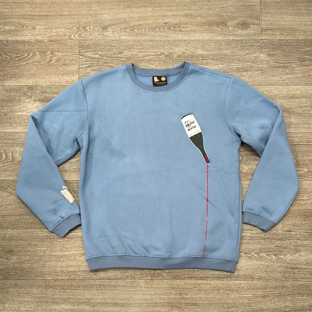 Heather McMahan x Mr. Eatwell collab sweater sz M, as is